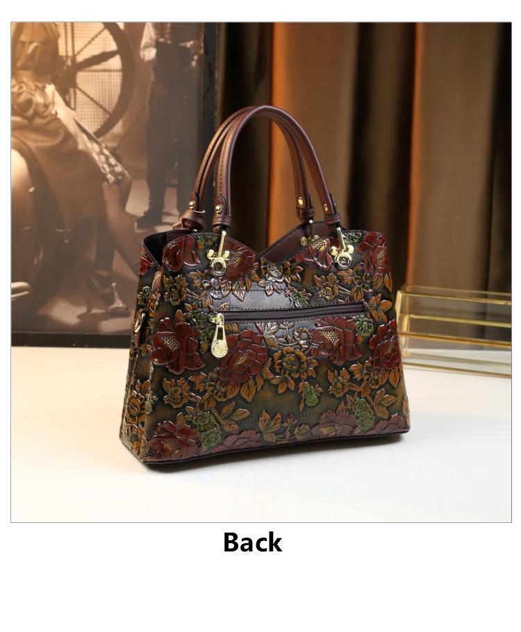 Vintage Commuter Classic Floral Design Handbag, Premium Shoulder Bag for Women, Fashion Crossbody Bag, Stylish and Durable