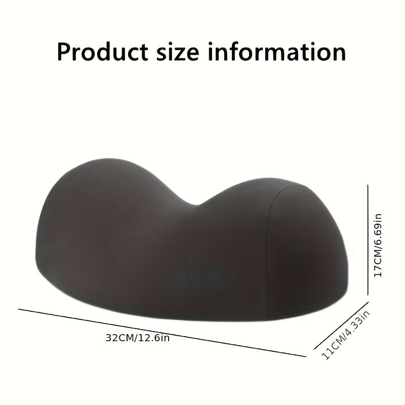 1 piece Simple Solid Color Sleep-Aiding Cervical Pillow, Sleep Neck Support Pillow, Adult-Specific Sleeping Massage Spinal Pillow, Neck Support Pillow, Dowager's Hump Contour Physiological Pillow