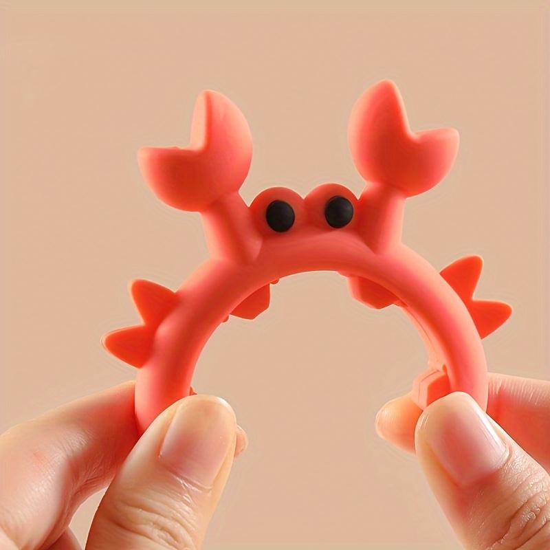 A set of 2 silicone spoon holders, featuring cute crab and octopus designs, heat-resistant spoon holders for kitchen utensils and scrapers, kitchen utensil organizer - perfect for gifts!