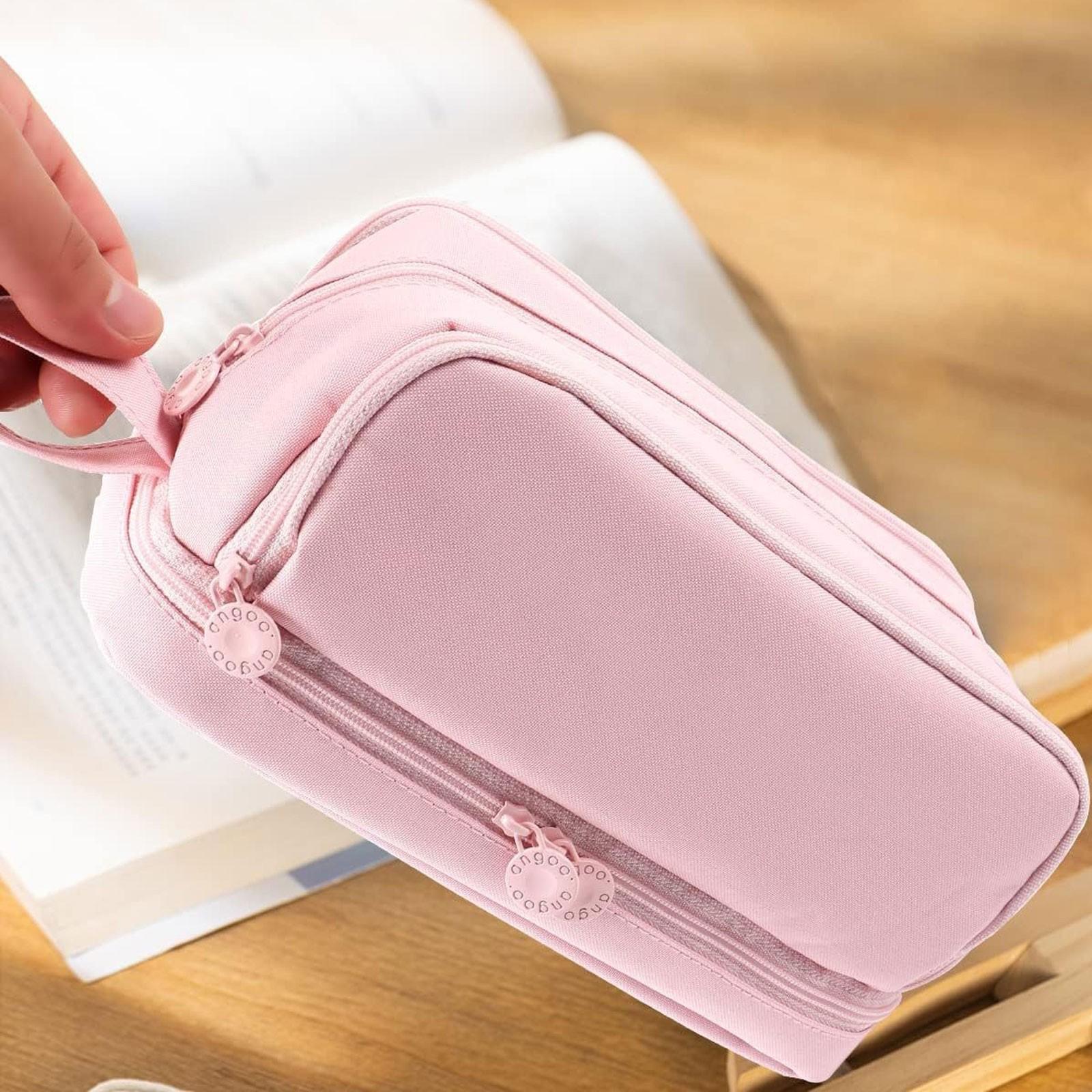 Large Capacity Pencil Case, Aesthetic Pen Bag, Oversized Zipper Pouch for Teen Girls and Adults, Fashion School Supplies