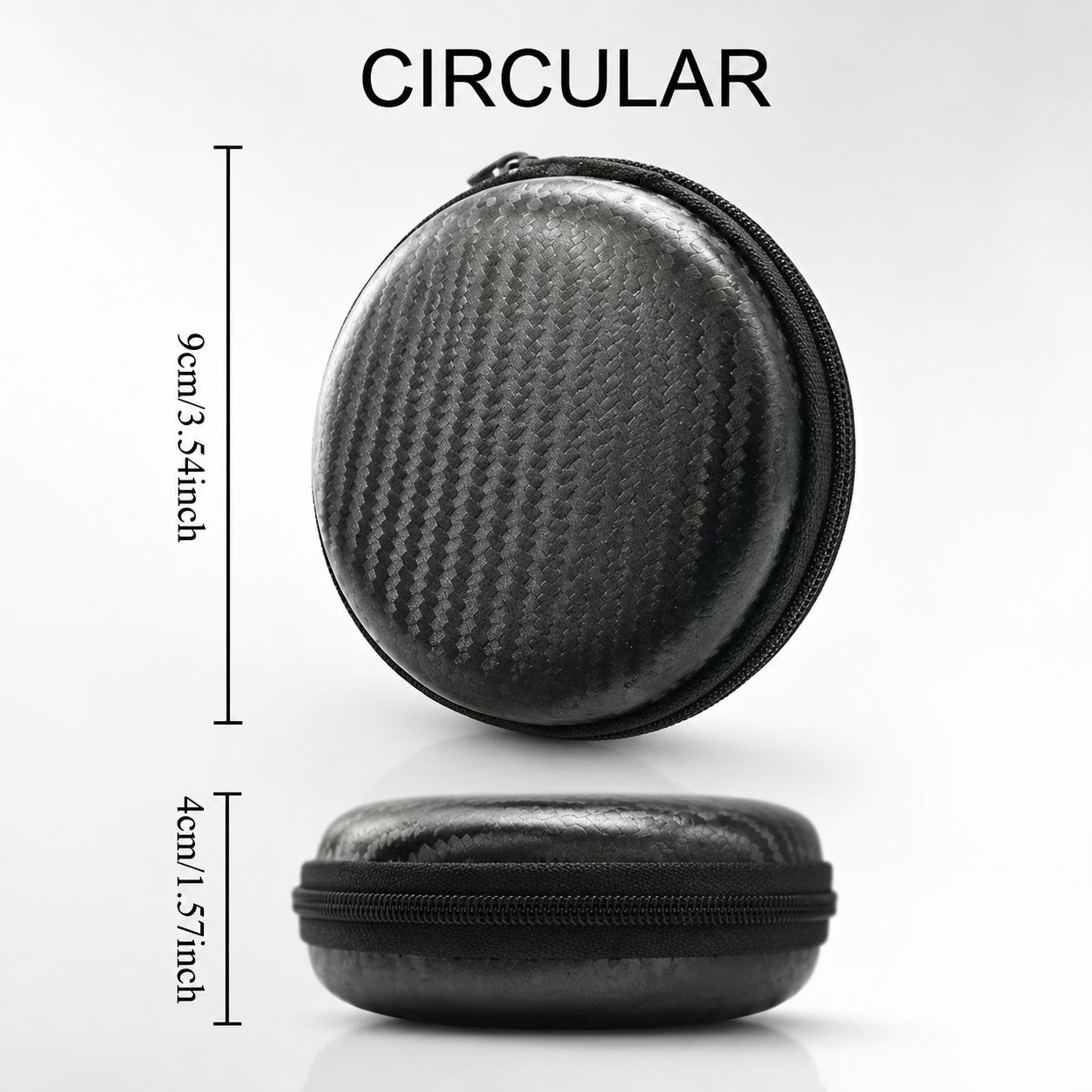 Multifunctional Hard Case Storage Box: Waterproof Design, Round or Square Options. Organize USB Cables, Headphones, SD Cards, Keychains & Small Accessories. Anti-Loss Storage Bag for Daily Electronic Devices, Keep Everything Tidy & Secure.