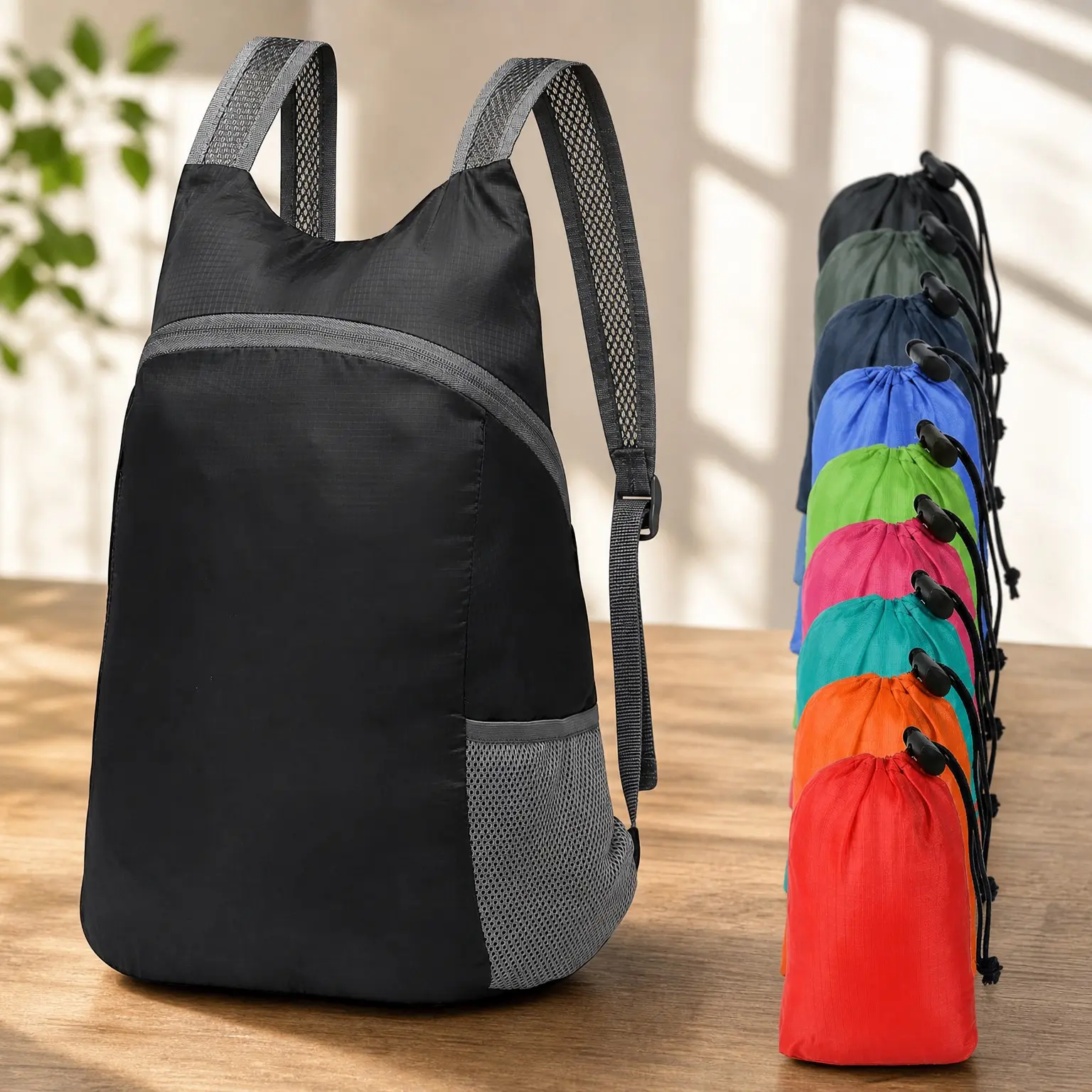 Ultra Lightweight Foldable Hiking Daypack, 20L Packable Travel Backpack for Men Women, Camping Cycling Outdoor, BlackGift