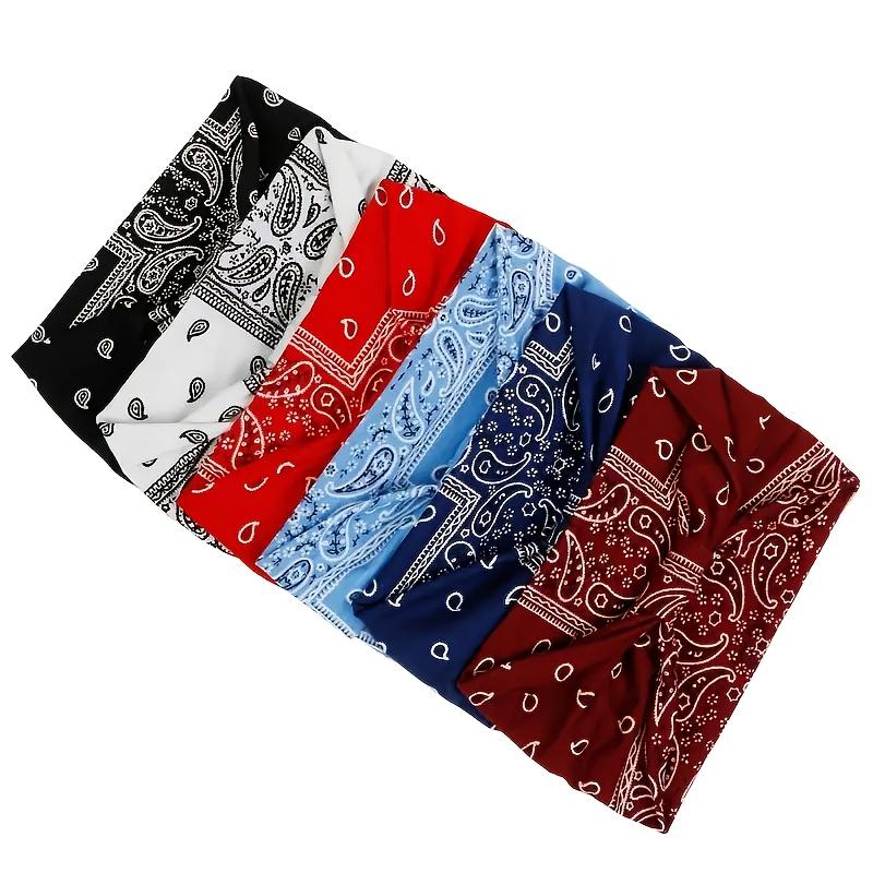 Bohemian-Style Fashion Headband - Women's Knotted, Crossed, Non-Slip Hairband - Printed Elastic Yoga Headband for Yoga, Running, and Daily Wear