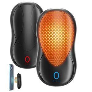 Hand Warmers Rechargeable 2 Pack ,Electric Hand Warmers,Magnetic Hand Warmers,Smart ChipsHeating,Reusable Portable Pocket Heater, Gifts for Christmas,Outdoor,Camping Accessories