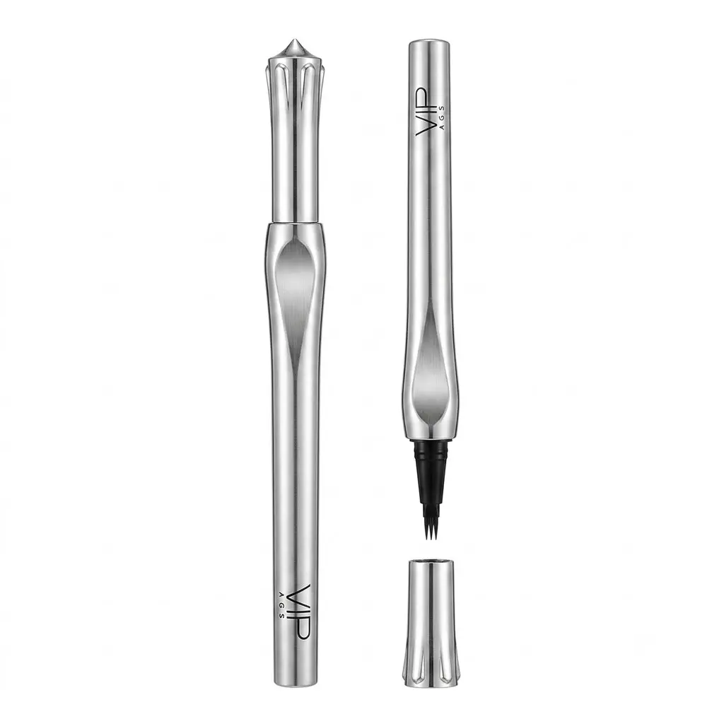 Binary positioning eyebrow pencil in three colors