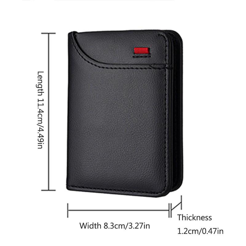 Car Leather Mini Credit Card Purse, Soft Portable Small Wallet, Wallet Card Holder, Compatible with Toyota Corolla, Land Cruiser, Camry, Rav4