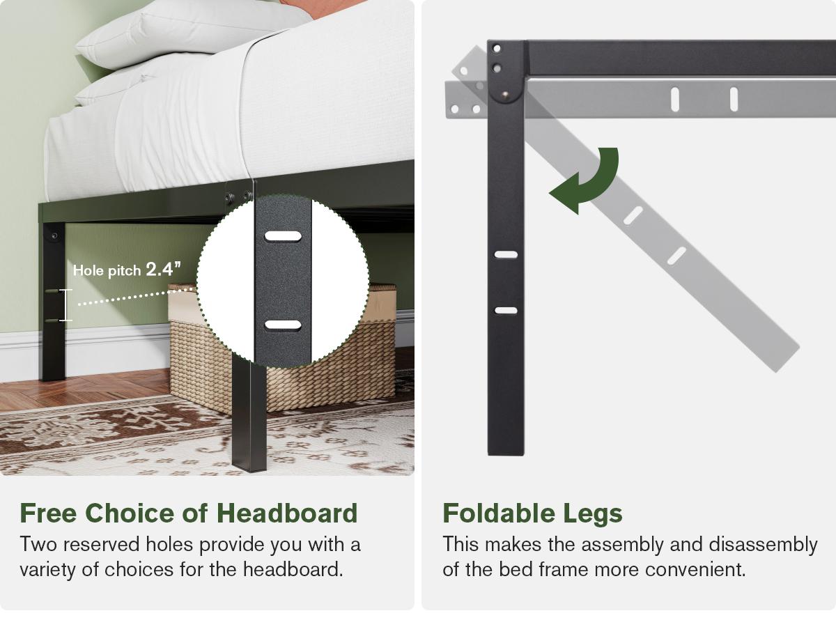 MUTICOR Basic Metal Bed Frame with 14in/18in High Under Bed Platform Storage Space,Heavy Duty Steel Slats Support Bed Base,No Box Spring Needed,Twin Bed Frame,Queen Bed Frame#TikTokShopBlackFriday #ChristmasGifts MUTICOR Basic Metal Bed Frame with 14in/18in High Under Bed Platform Storage Space,Heavy Duty Steel Slats Support Bed Base,No Box Spring Needed,Twin Bed Frame,Queen Bed Frame#TikTokShopBlackFriday #ChristmasGifts