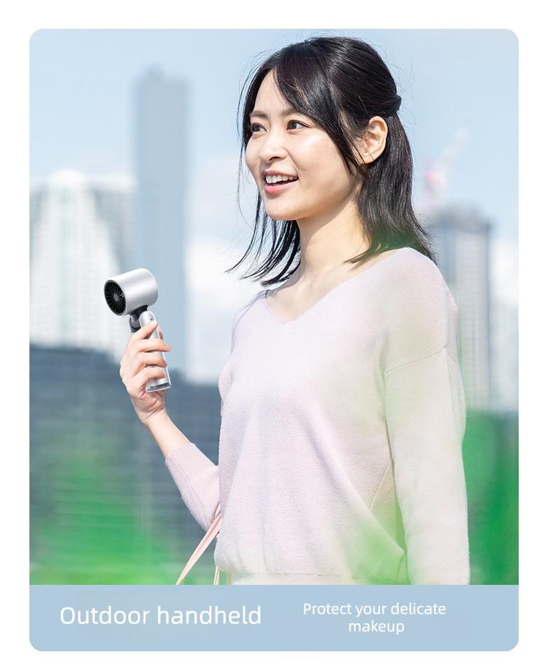 100-Speed High-Power Turbo Fan, Instant Ice Cooling Technology| Portable Handheld Fan with LED Display| Foldable 3-in-1 Design| USB-C Rechargeable Mini Fan| Ultimate Summer Essential & Travel Gadget| Perfect Gift for Her, Outdoor Festivals