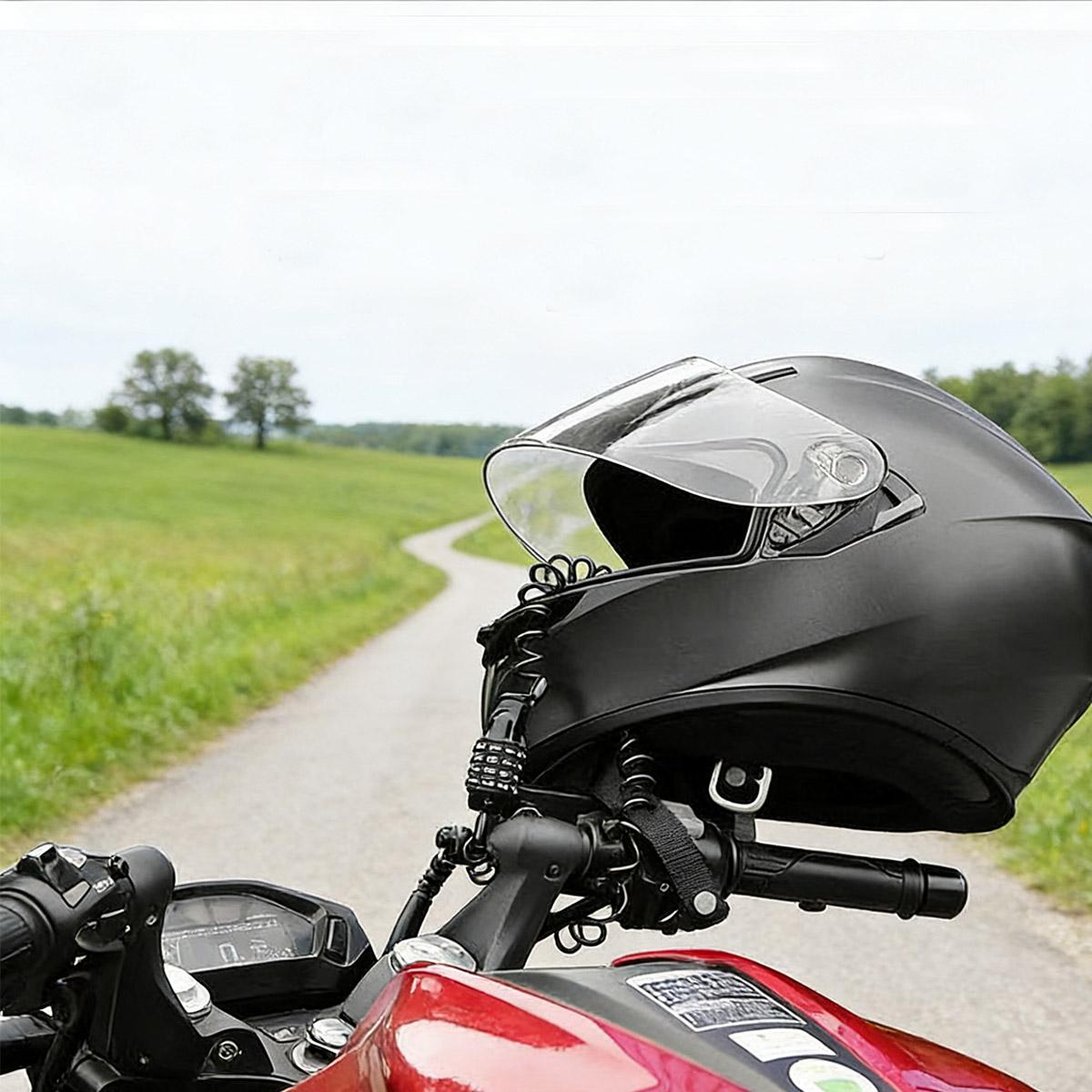 Multifunctional Password Lock for Bicycles and Motorcycles, Helmet Anti-Theft Lock, Long Password Lock, Universal Multifunctional Password Lock