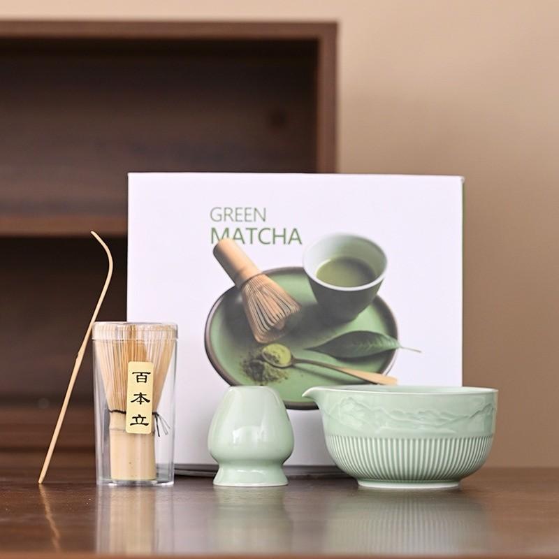 Japanese Matcha Set, Chasen Tea Whisk Kit, Song Dynasty Pointing Tea Tools, Stirrer Tea Ceremony Accessories, Traditional Tea Making Equipment