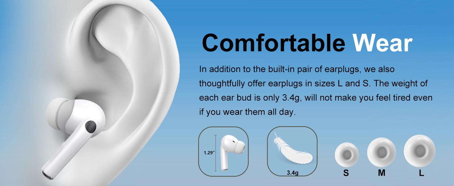 Smart Earphones with Touchscreen, Touch Screen Earbuds, 13 Functions Wireless Headphones Bluetooth 5.4, Touch Buds with LED Screen, ANC/ENC Noise Cancelling, 40H Playtime, for iOS Android