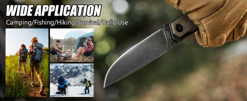 #JumpstartSale FLISSA Pocket Knife, Folding Knife with 3.2" 8Cr13MoV Blade, G10 Handle, Removable Pocket Clip, Lightweight for EDC, Camping, Hiking, Daily Use #JumpstartSale FLISSA Pocket Knife, Folding Knife with 3.2" 8Cr13MoV Blade, G10 Handle, Removable Pocket Clip, Lightweight for EDC, Camping, Hiking, Daily Use