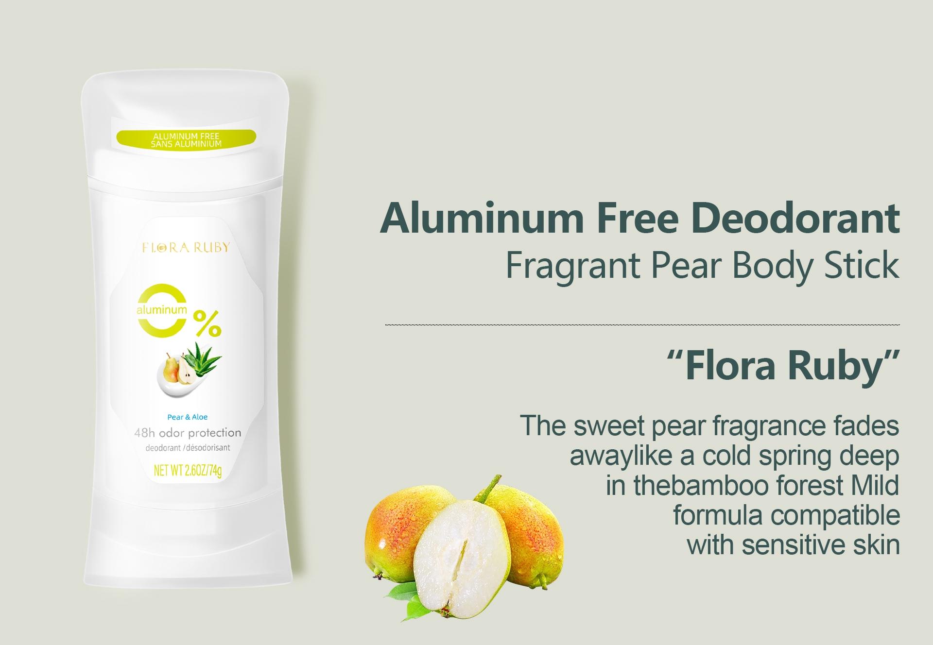 6pcs-Flora Ruby Aluminum Free Deodorant That Keeps You Fresh All Day