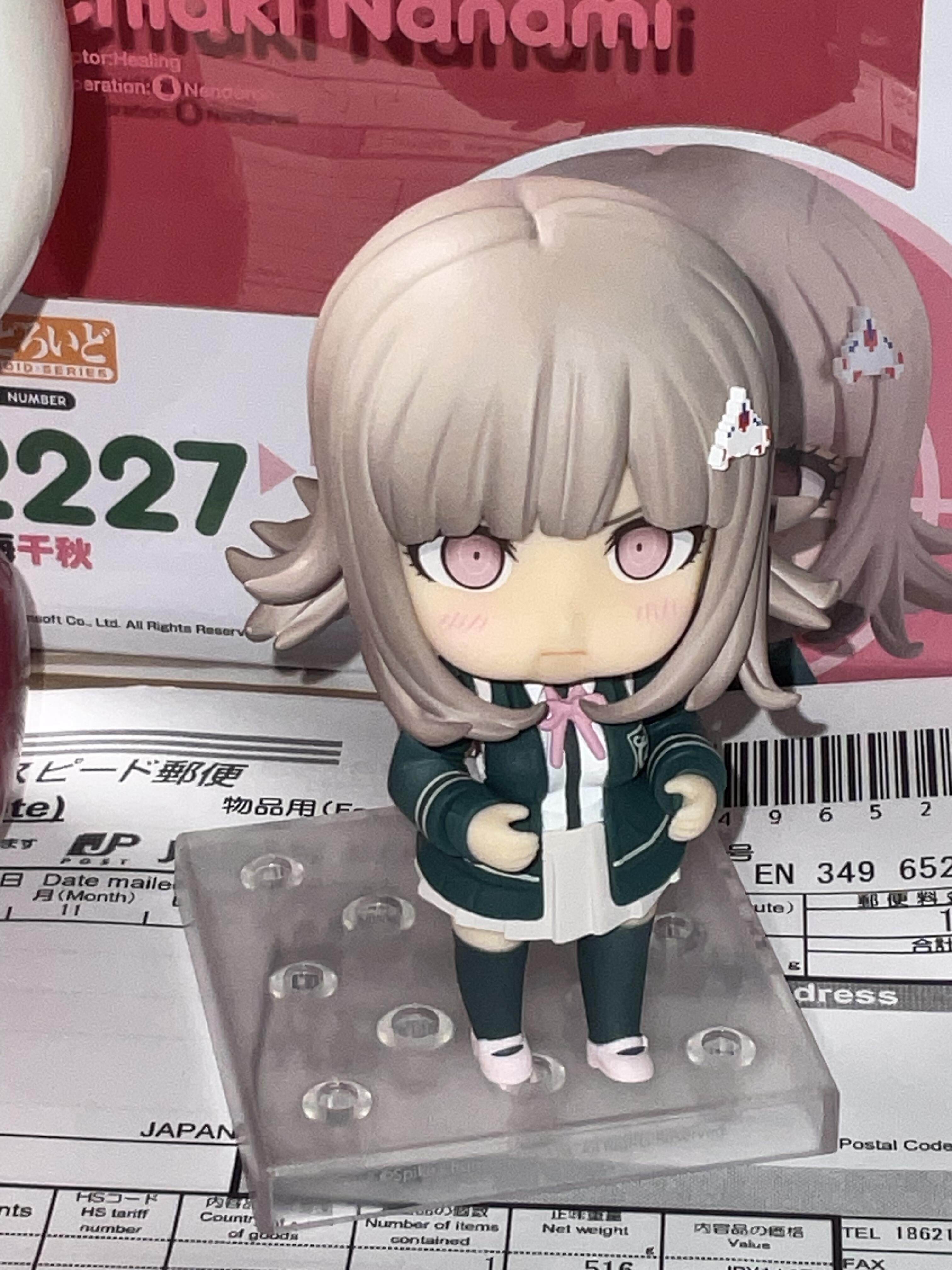 Chiaki Nanami & Nagito Komaeda Danganronpa Action Figures with Interchangeable Plastic Parts, Anime Desktop Decoration Gift for Anime Collectors