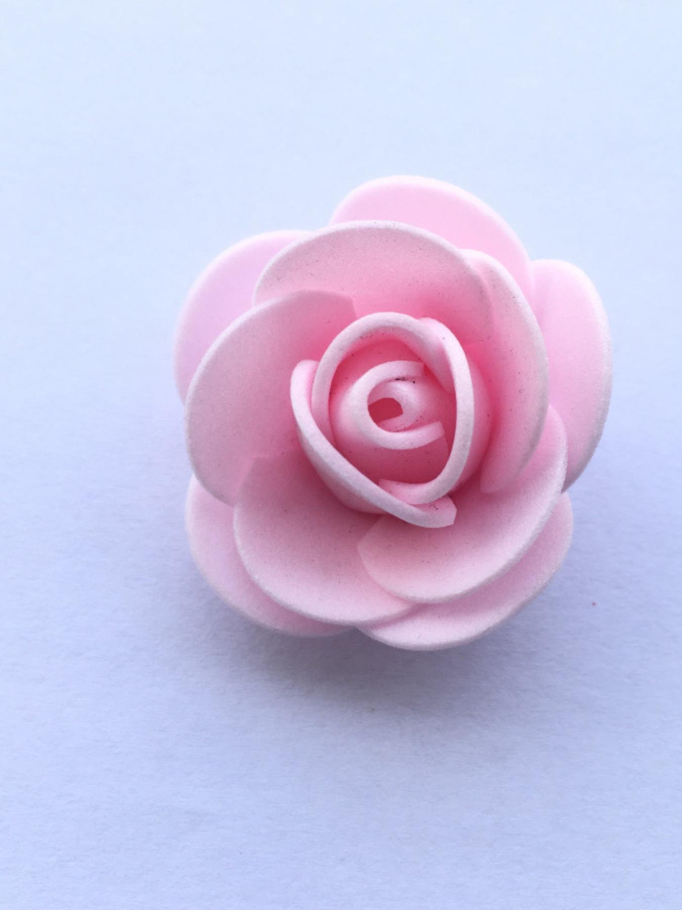 300pcs Foam Flowers, Realistic Rose DIY Bear Craft Supplies, Pe Foam Flower Heads, Ideal for Crafts and Decorations