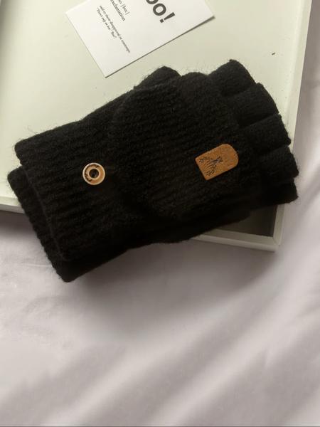 Comfortable Thick Knit Winter Gloves, Soft Breathable Touchscreen Compatible, Unisex Hand Wash Warm Outdoor & Daily Use Gloves