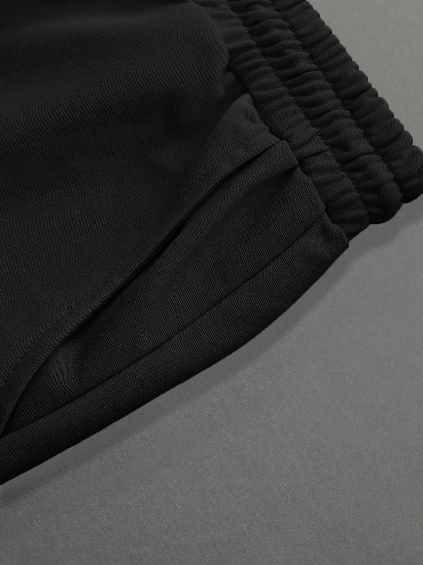 Men's Straight Leg Long Pants Gothic Print, Casual Fashion Bottoms, Comfortable and Stylish, Perfect for Daily Wear