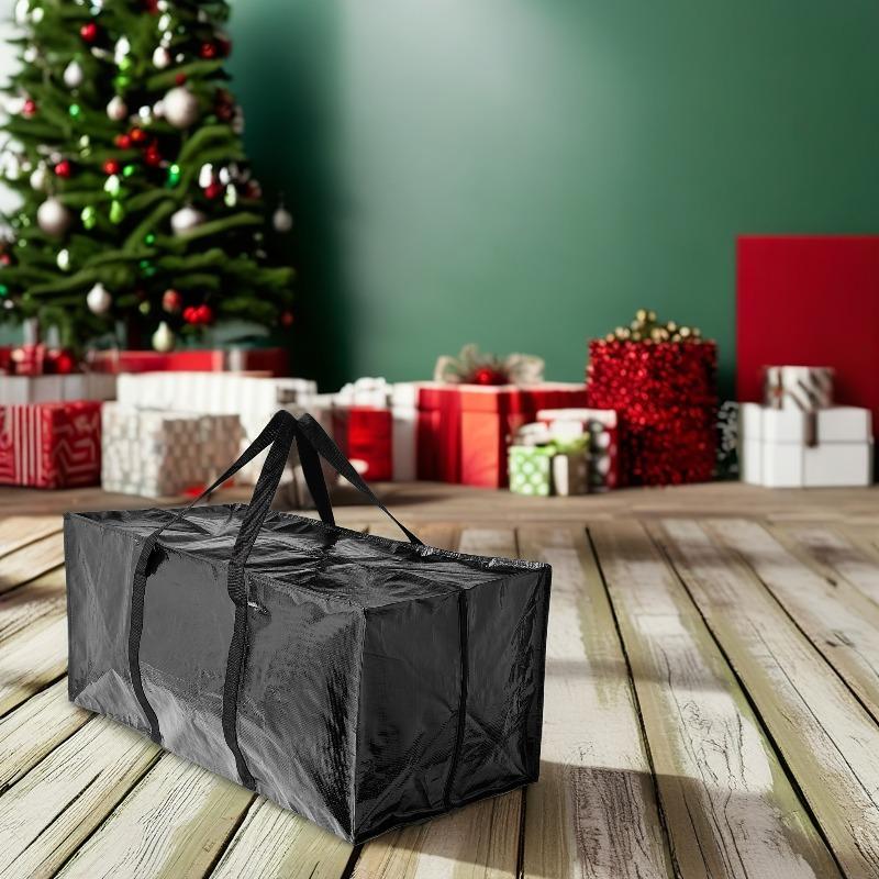 Black moving bag, extra large size with reinforced handles, sturdy and durable, reusable storage bag with zipper, suitable for clothes, attic, moving garage, travel and student dormitories, and can also be used for under-bed storage