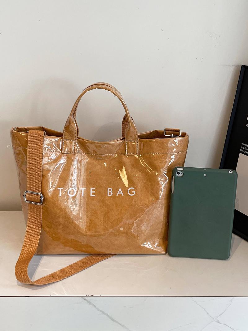 Fashion  Tote Bag, Large Capacity Shoulder Bag for Women, Casual Trendy Versatile High-quality Daily Commuting Bag, Girl Fashionable Shopping Bag, Commuter Tote Bag