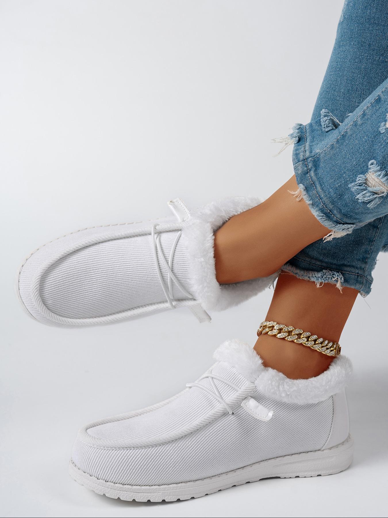 Women's Fleece Lined Corduroy Loafers, Warm & Lightweight Design, Perfect for Fall Winter Daily Wear, Home Outdoor Activities