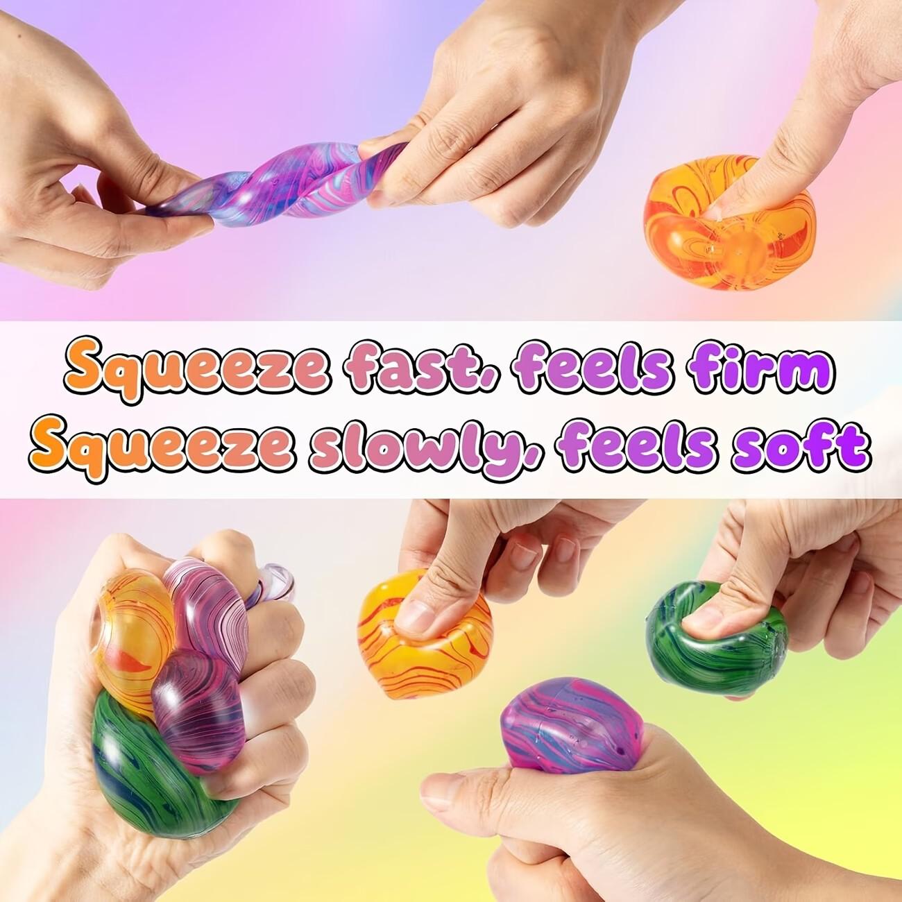 1/4pcs Squishy Fidget Toys Stress Cube Bulk, Slow Rising Stress Balls for Kids, Sensory Fidget Toys, Classroom Prizes, Party Favors