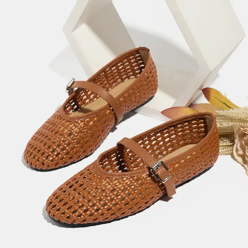 Women's Mary Jane Flats Shoes Flat Breathable Lightweight Travel Daily Wear Comfortable Casual Outdoor Footwear Everyday Wear Footwear