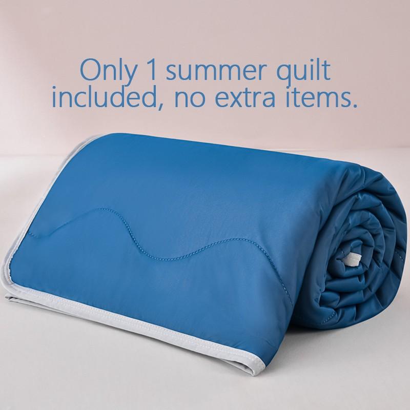 Double-Sided Cooling Summer Blanket, Soft Lightweight Quilted Design, Breathable Fabric for Hot Weather, Multi-Color Options, All-Season Use