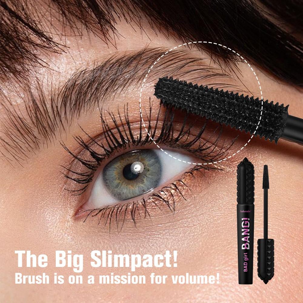 Long Lasting 2counts Volumizing Mascara, Waterproof Smudge-Proof, Lightweight, Spiral Brush, Ideal for Sparse/short Lashes, Women's Makeup