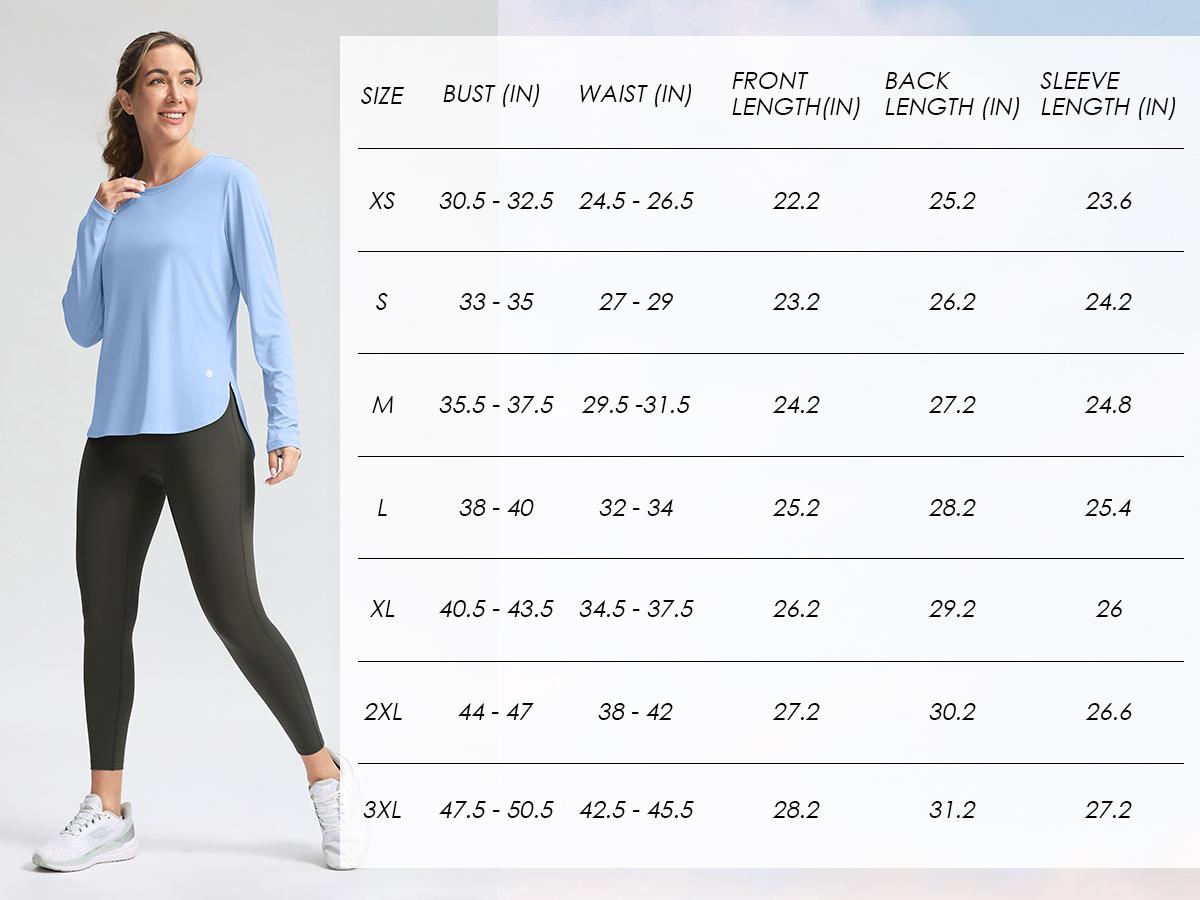G Gradual Women's Sun Shirts UPF 50+ Long Sleeve UV Protection Shirt Lightweight Soft Breathable Beach Swim Tops Quick Dry Workout Hiking Casual Top for Women Gym Sportswear
