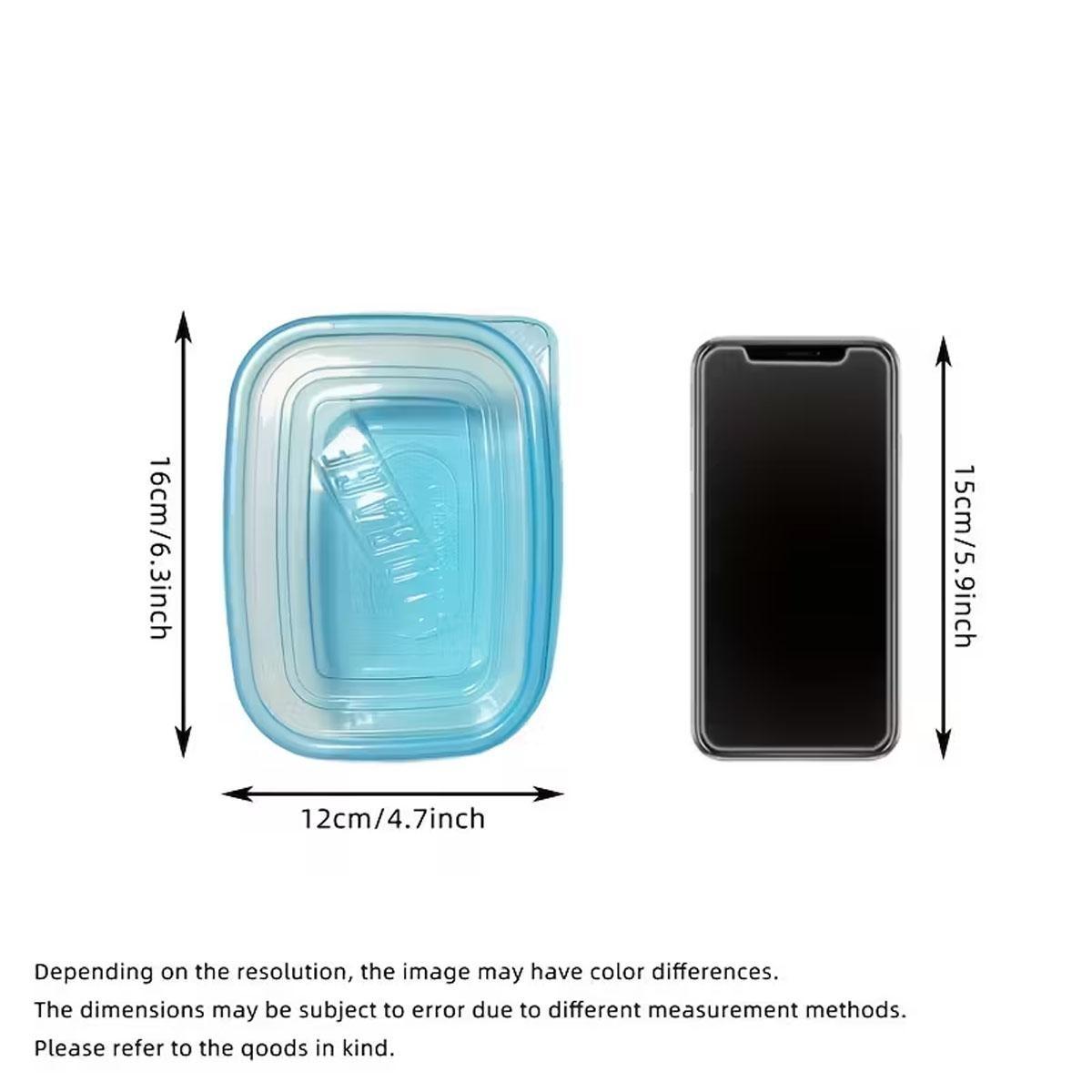 3/6/12pc rectangular food storage container with lid, reusable and stackable, leak-proof, Leakproof Airtight Containers, suitable for pre-meal preparation containers such as grains, meats, fruits, vegetables, salads, is the perfect choice for home