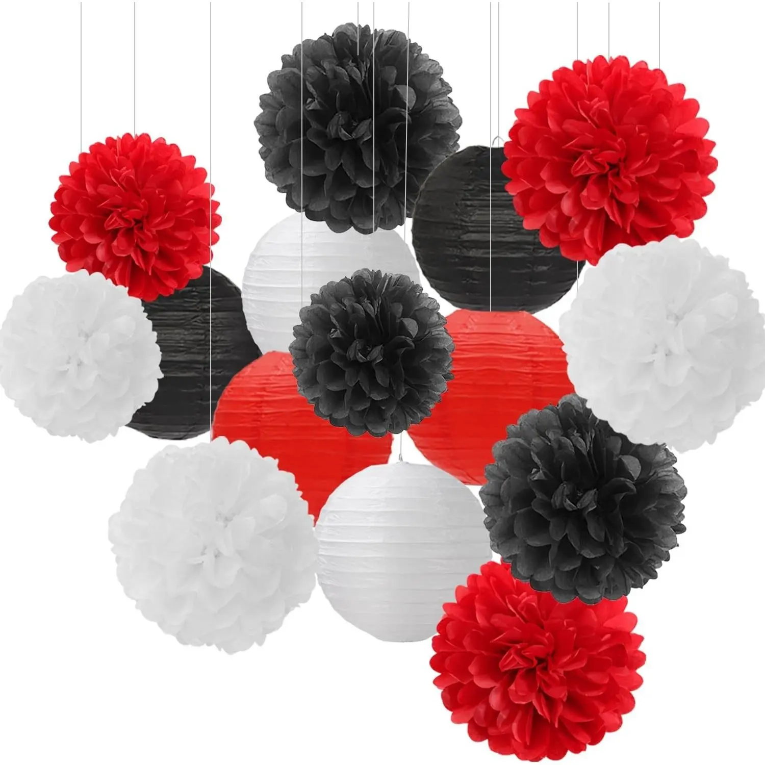 Black and White Red