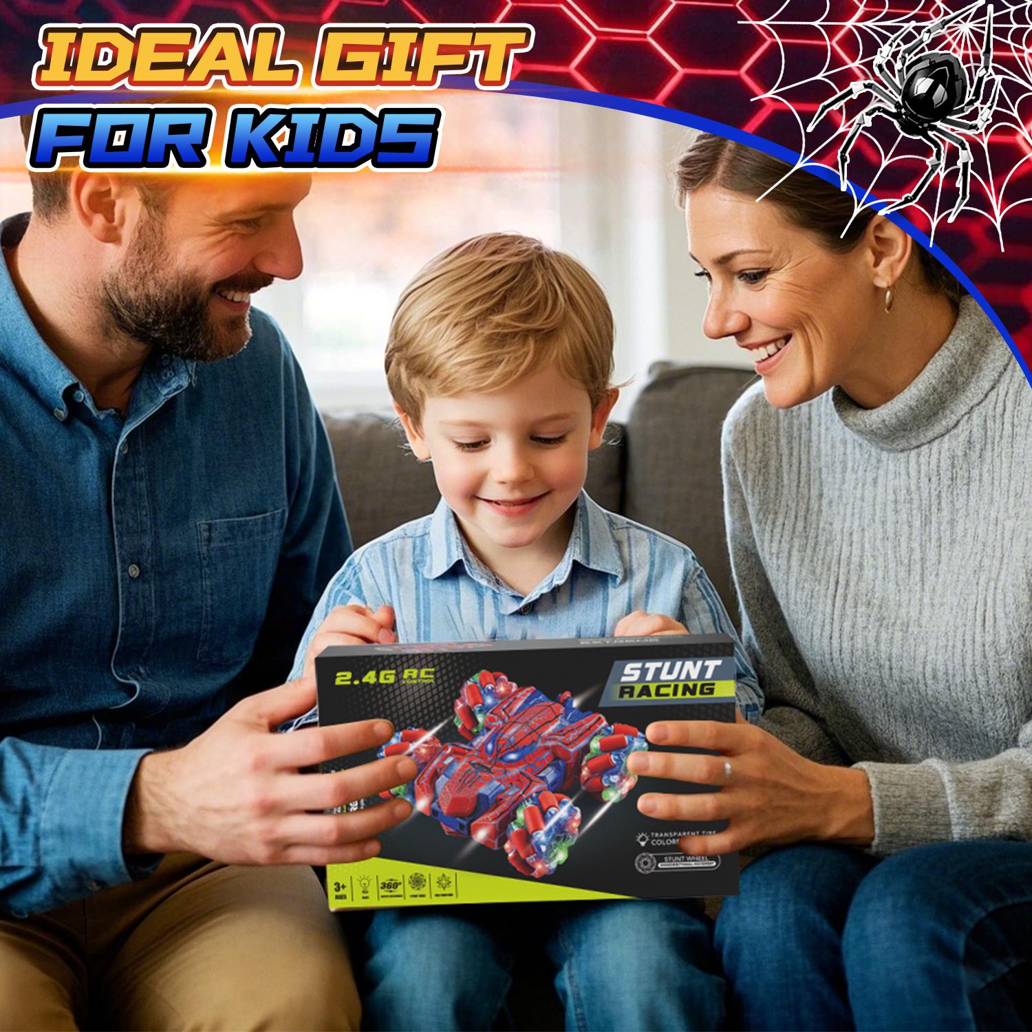 Spider Remote Control Car, Gesture Sensing RC Stunt Car, Double Sided Race Car with Headlight, 360° Rotating RC Drift Car, 4WD Rechargeable RC Stunt Car, outdoorfun, Christmas gifts, BlackFriday