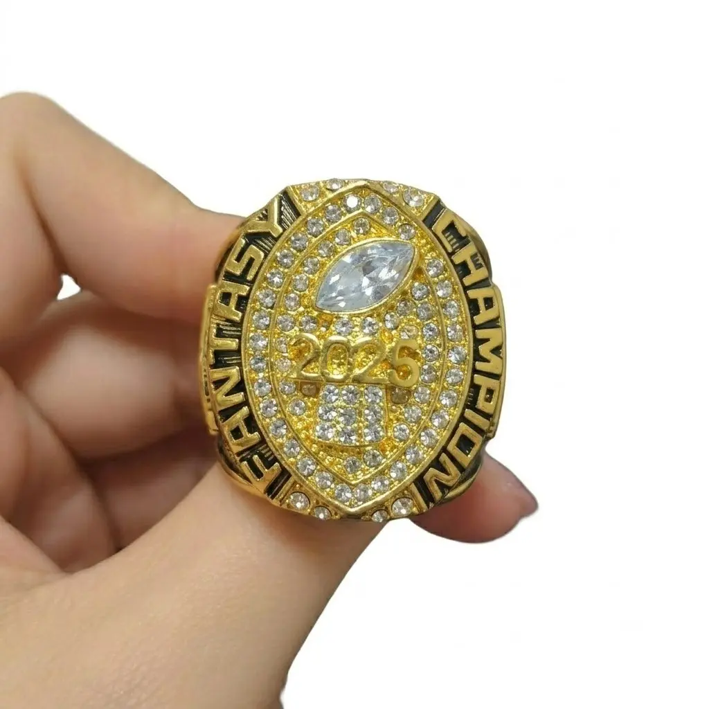 2025 Dream American Football Championship Trophy Ring, Caesar Stadium Replica, Perfect Gift for Sports Enthusiasts, High-Quality Design, Elegant Desk Decor