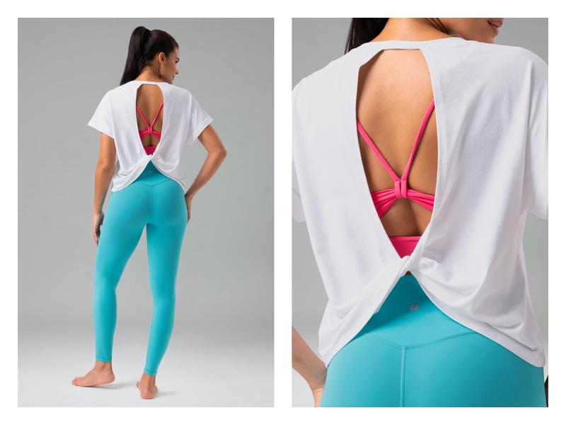 Colorfulkoala Women's Loose-Fit Batwing Sleeve Top – Back Twist Design, Crew Neck, Mid-Length, Eco Sorona Fabric