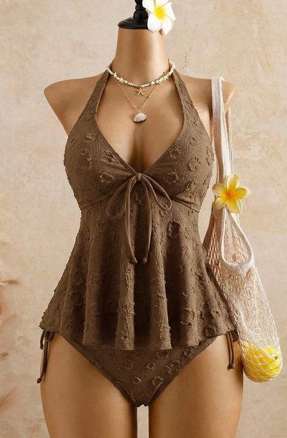 Women's Tankini Swimsuit Set, Two Piece Tummy Control Bathing Suit, Stylish Modest Swimwear with Comfortable Stretch Fit, Beach & Resort Outfit for Vacation, Cruise, Pool Party, Summer Travel & Tropical Getaway