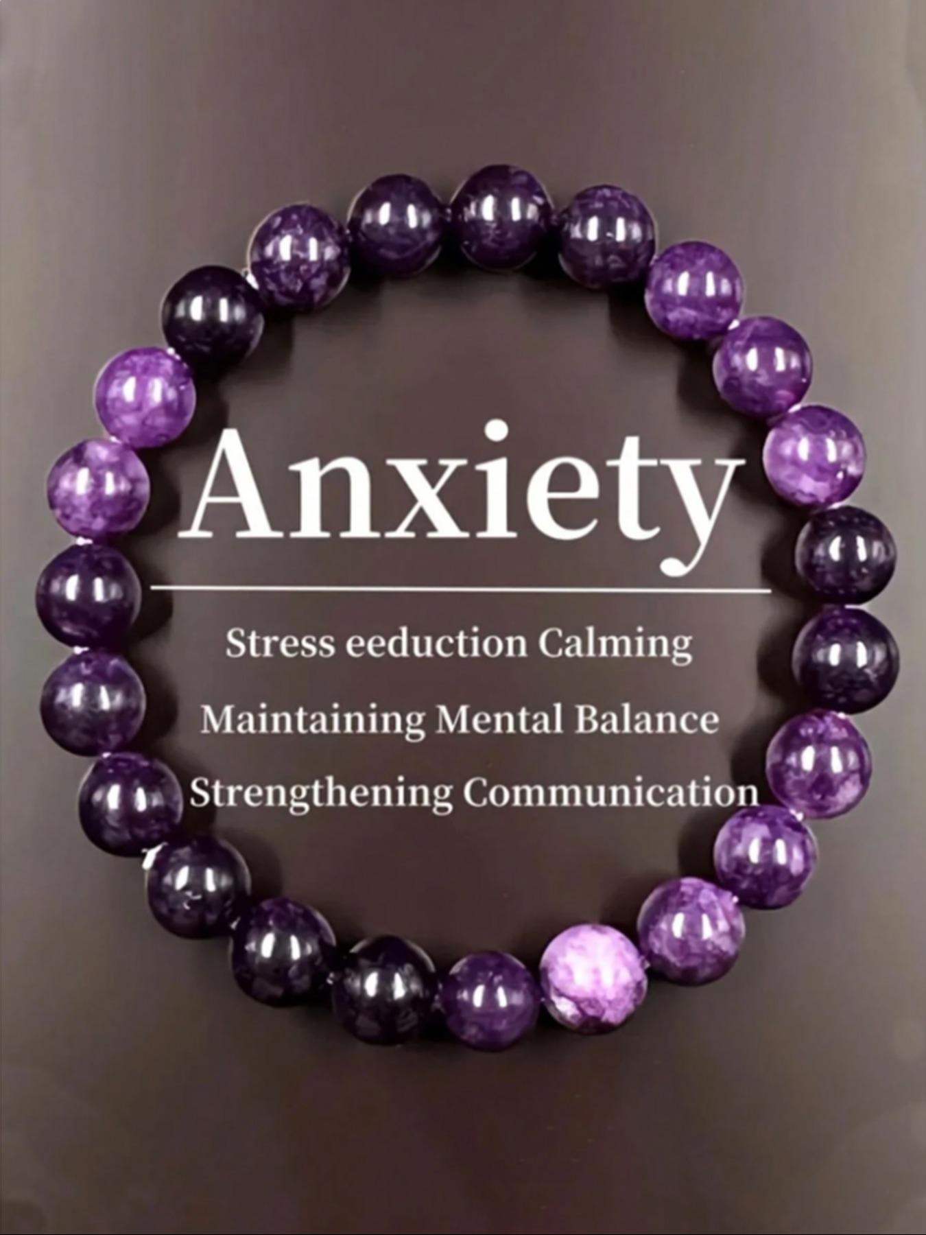 Natural Stone Garnet Bracelet for Women, Anxiety Relief Jewelry Gift, Relaxing Accessory for Friends