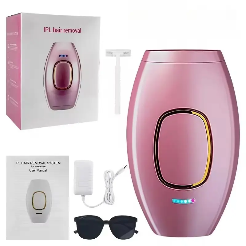Portable Laser Hair Removal Device, Photon Skin Rejuvenation, Pain-Free Full Body Use, 5 Strength Levels, Us Home Appliance