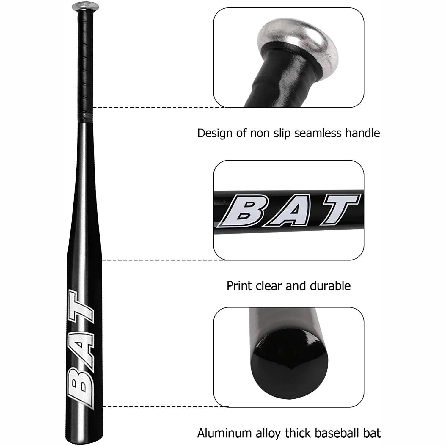 20inch Aluminum Alloy Baseball Bat Children Adult School Student Practice Stick Multiple Colors Softball Baseball Practice Batting Practice Equipment