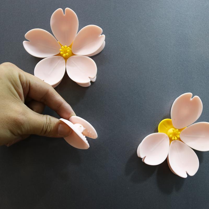 Magnetic Cherry Blossom Refrigerator Sealing Clip, Petal Seal Clips, Creative High-End Design, Style Beautiful Fridge Magnet