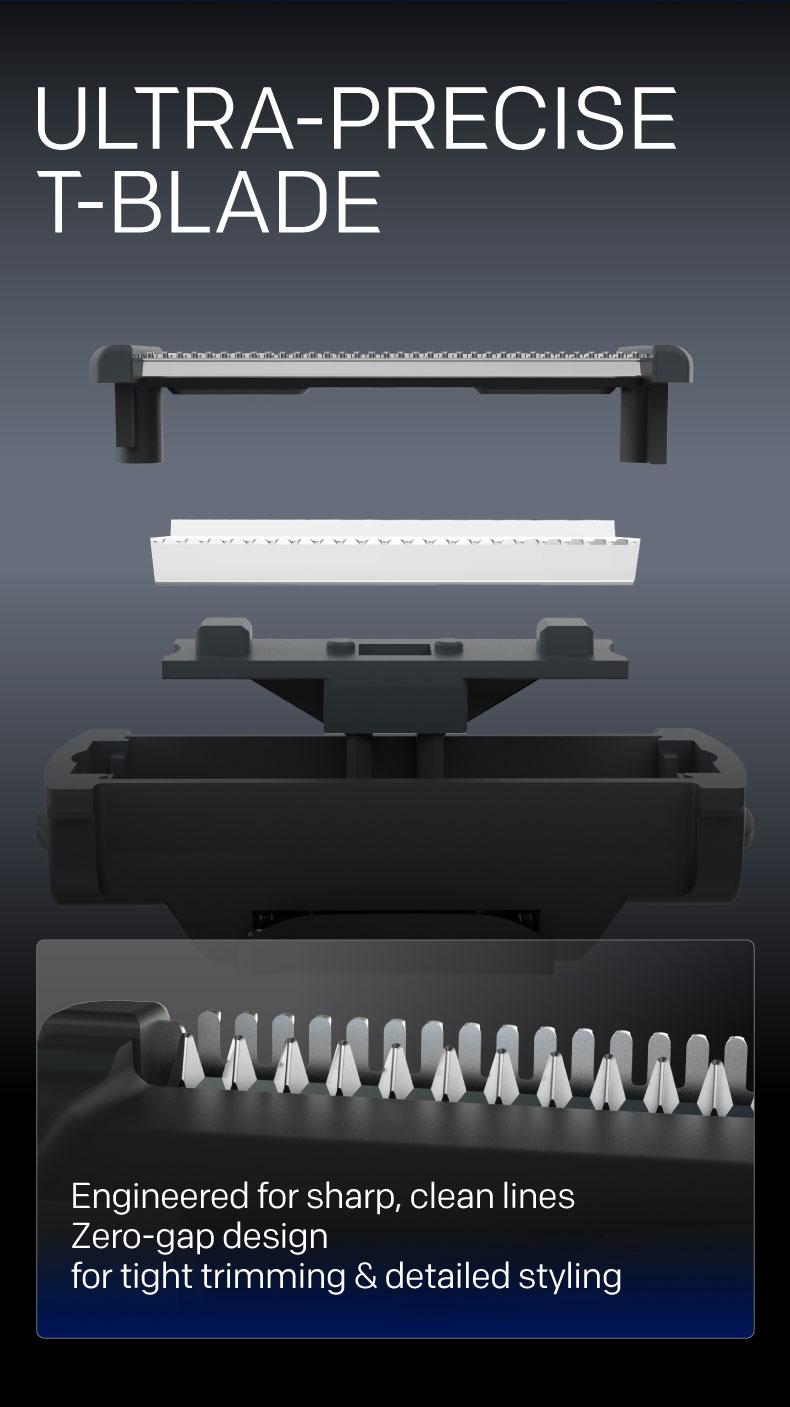 Skyworth T-blade Trimmer, Precise trimming, Waterproof & USB Rechargeable, Long Lasting for Travel & Daily Use, 2025 New Beard Shaver