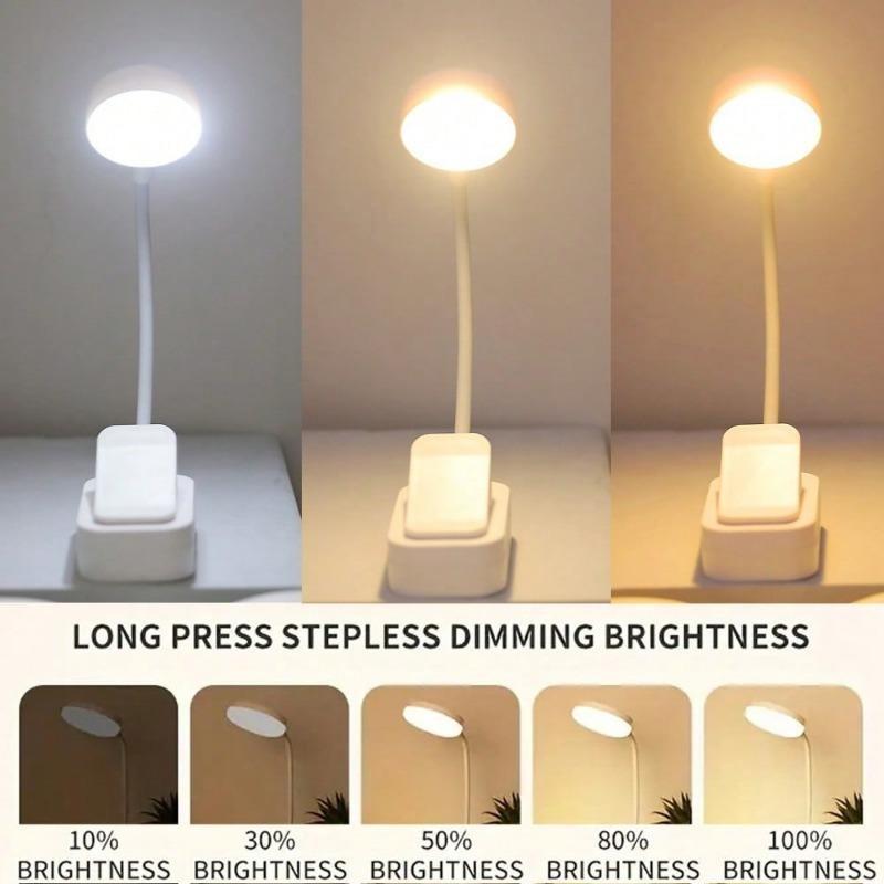 LED Clip on Book Light, 3 Color Modes, Dimmable, Mini Portable Clip LED Reading Light for Bed & Books, Ideal for Nighttime Use