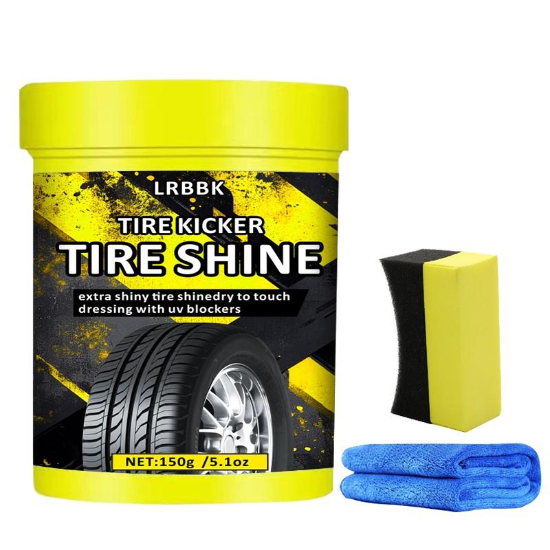 Car Tire Wax Shine Agent, Blackening Durable Protection Oil 150g, Tire Care Maintenance, Long-Lasting Shine, Tire Coating
