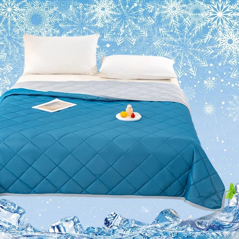 Solid Color Double Sided Cooling Blanket, 1 Count Soft Breathable Lightweight Blanket, Air Conditioning Blanket for Home Office Travel Dormitory Camping