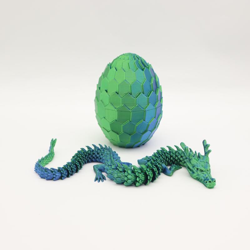 2pcs 3D Printed Dragon Egg Shaped Decorative Eggs, Collectible Figurines, Home Decoration Gift, Party Supplies, Perfect Christmas & New Year Present