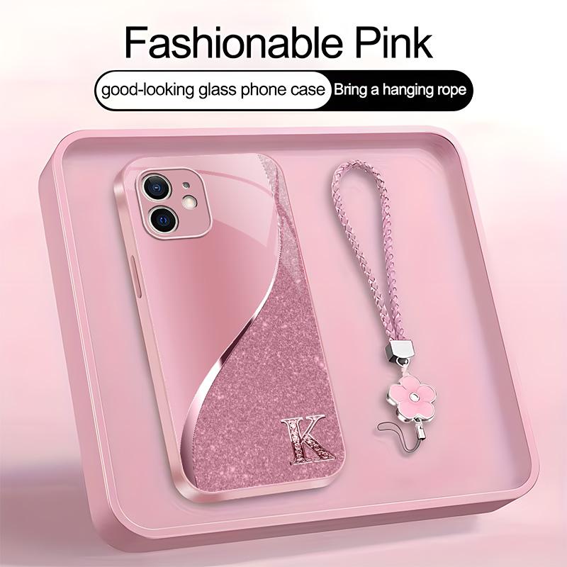 Suitable for [iPhone 12] high-end women's phone case,choose any of the 26 letters, print the printed pattern ✨ , drop-resistant, affordably priced,fingerprint-resistant  995