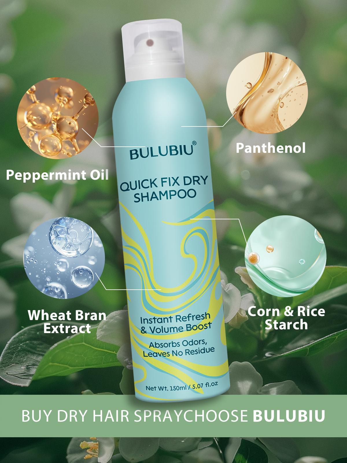 All-in-One Dry Hair Volumizing Styling Spray Women's Hair Styling Spray Adds volume to fine, limp hair Comes with a mirrored folding comb