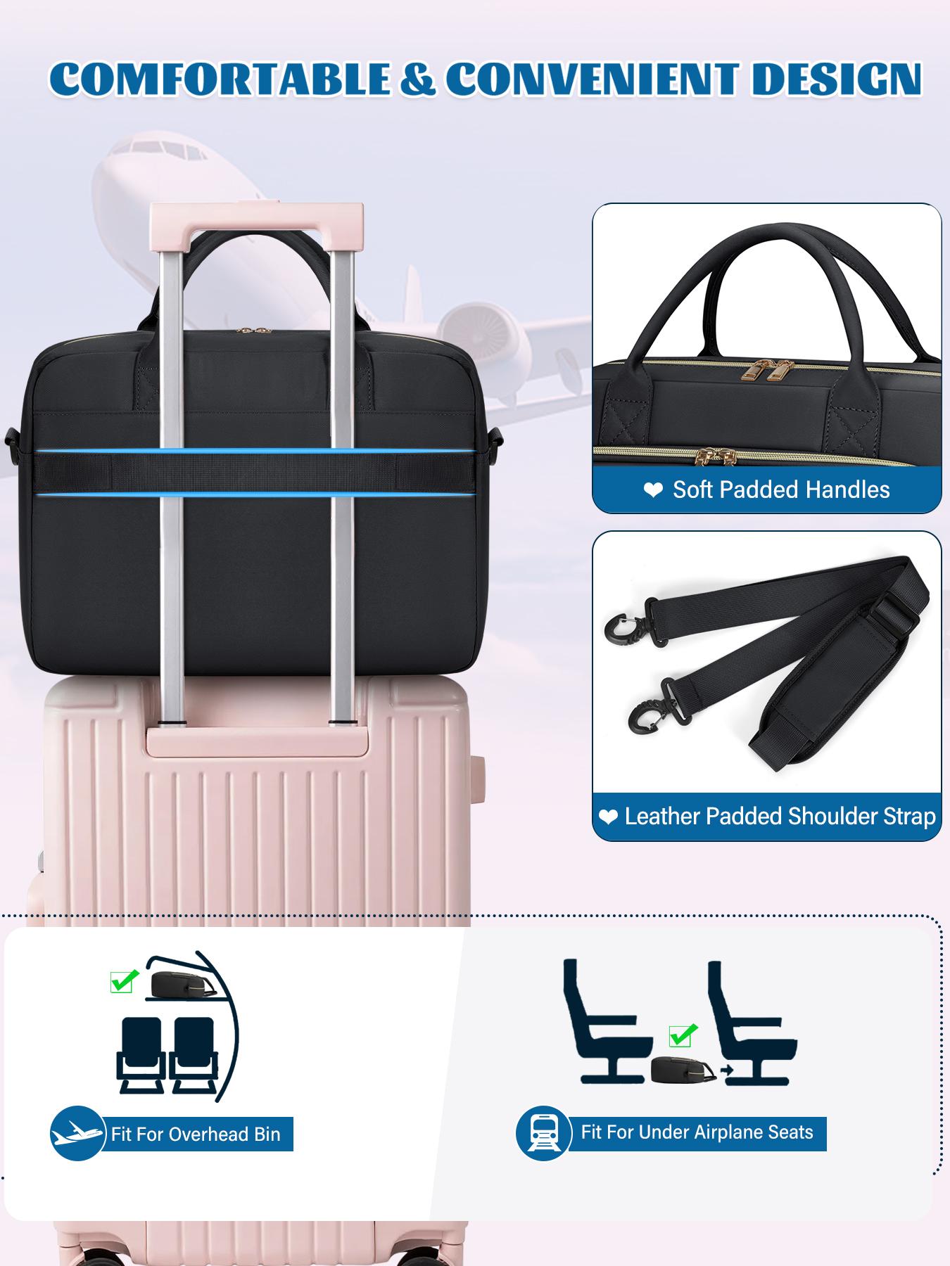 17.3 Inch Laptop Bag, Waterproof Computer   Shoulder Bag, Large Laptop Case for Work Business Office Travel College