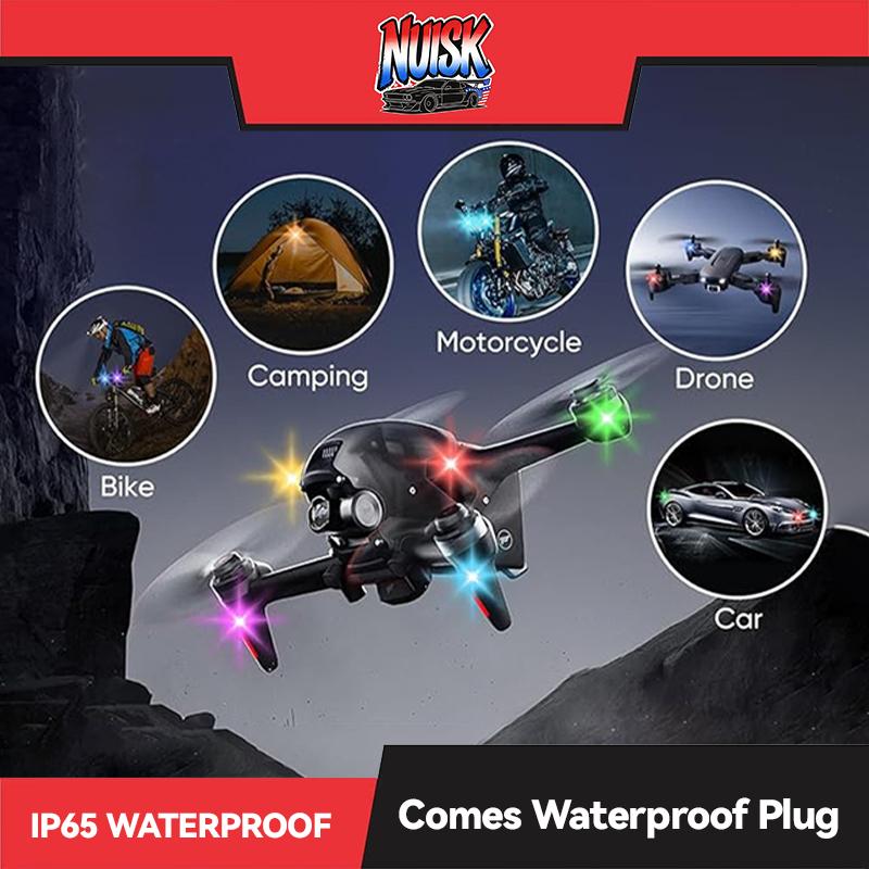 Car motor LED RGB Lights Super Bright RGB Flashing Light Wireless Remote 10 Modes IP65 Waterproof Car Motorcycle LED Light