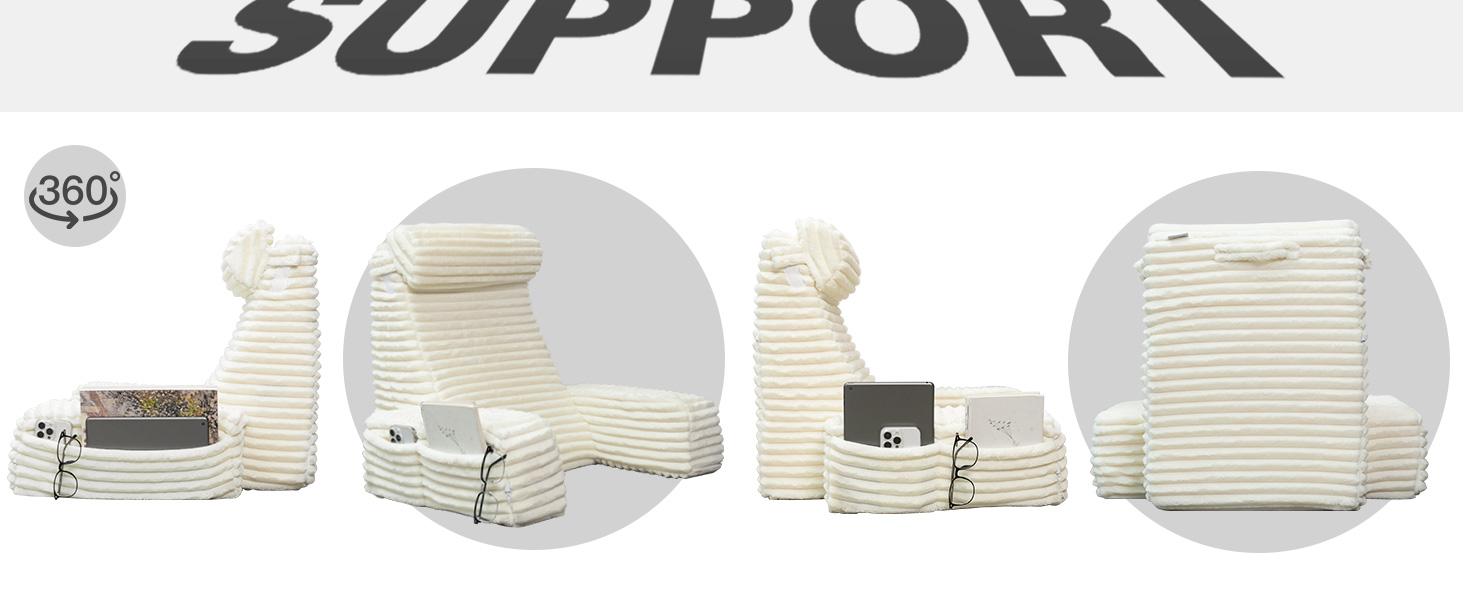 Reading Pillow for Sitting in Bed , Back Pillow with Soft Memory Foam Back Support Chair Pillow for Watching TV/Reading/Gaming/Resting/Post Surgery Ergonomic Design Washable Cover Reading Pillow for Sitting in Bed , Back Pillow with Soft Memory Foam Back Support Chair Pillow for Watching TV/Reading/Gaming/Resting/Post Surgery Ergonomic Design Washable Cover