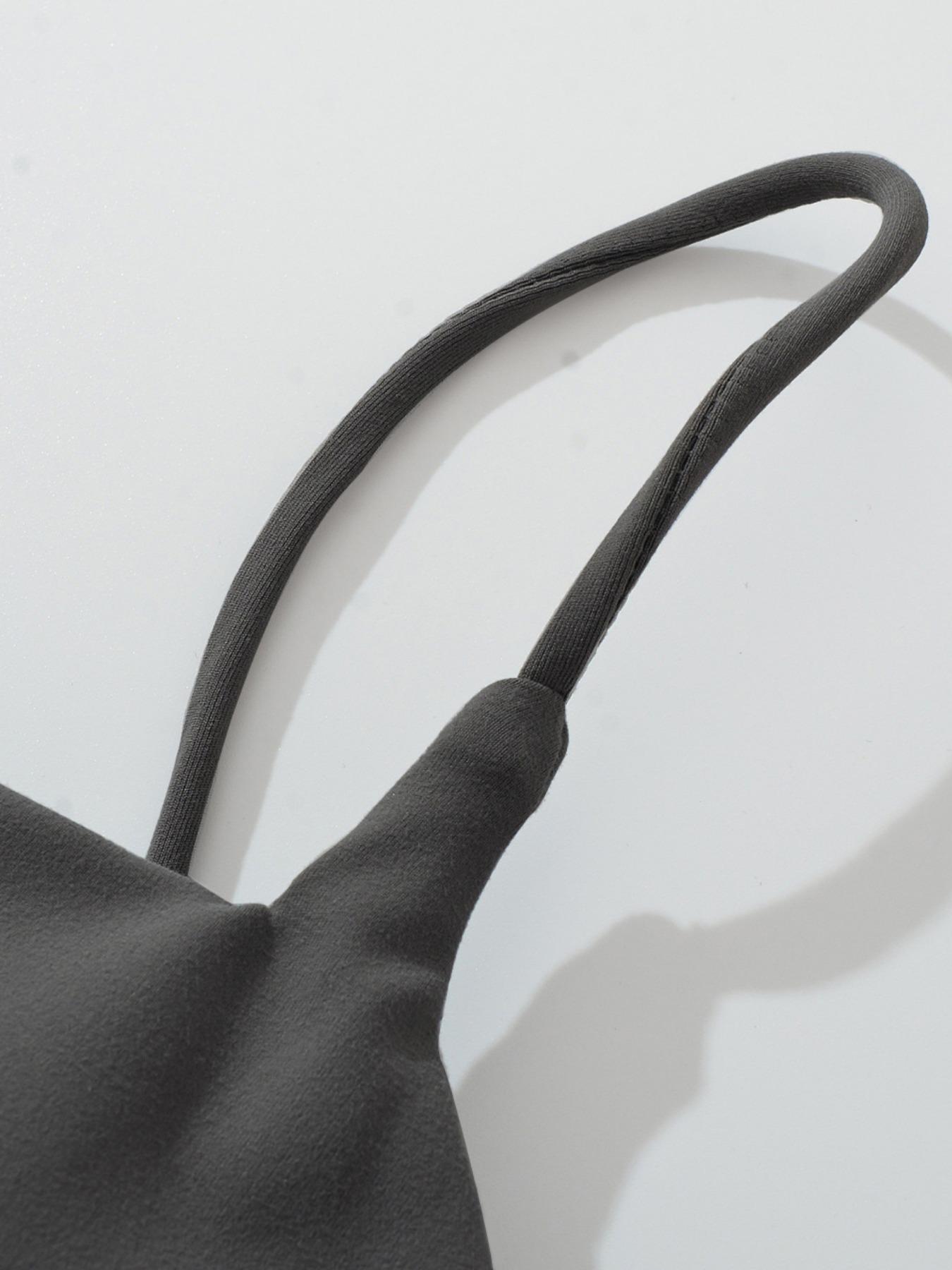 Women's High Elastic Breathable Plain Sporty Bra Set, Comfortable All-Season Casual Underwear, 5-Piece Pack, Wireless Design, Yoga Sports Bra